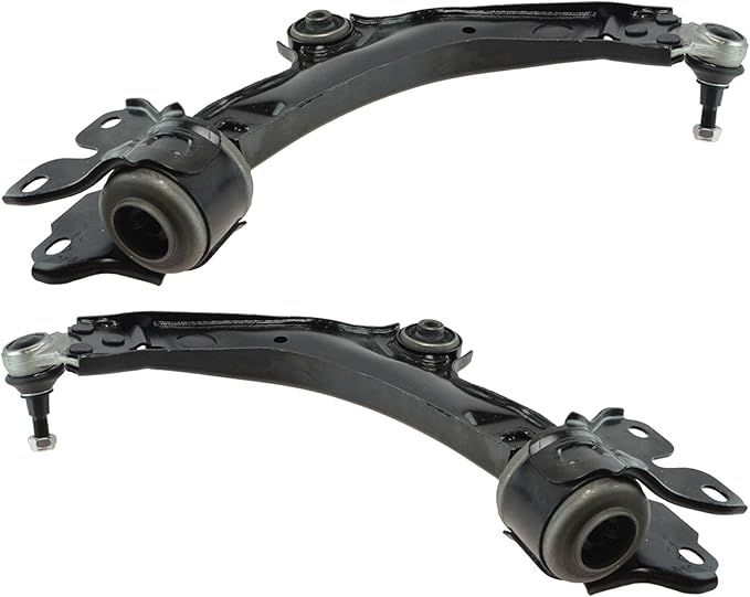 TRQ Front Lower Driver and Passenger Side Control Arm and Ball Joint Set 2 Piece Compatible with 2008-2015 Land Rover LR2