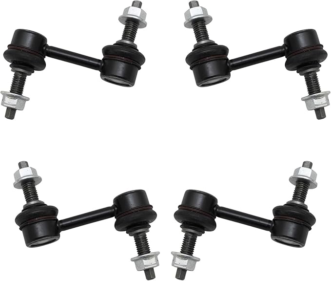 TRQ Front and Rear Sway Bar Link Set 4 Piece Compatible with 1997-2022 Chevrolet Corvette 2004-2009 Cadillac XLR