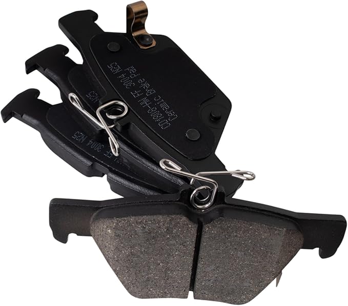 TRQ Rear Brake Pads Ceramic Hardware Wear Sensor Compatible with 2015-2024 Subaru Outback 2015-2024 Legacy 2019-2024 Forester 2019-2024 Ascent 2016-2021 WRX 2019-2024 Crosstrek