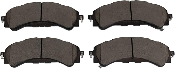 TRQ Front Ceramic Brake Pad Set Compatible with 19-22 Ford Ranger 21-22 Bronco