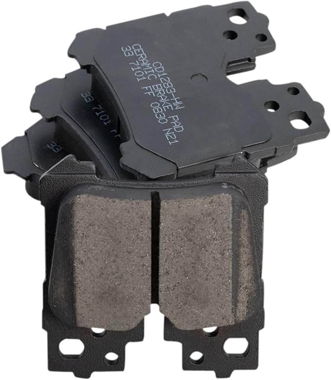 TRQ Rear Brake Pads Ceramic Compatible with 2007-2017 Lexus LS460 2008-2016 LS600h 2018-2023 LS500 2018-2023 LS500h 2021-2023 Toyota Mirai