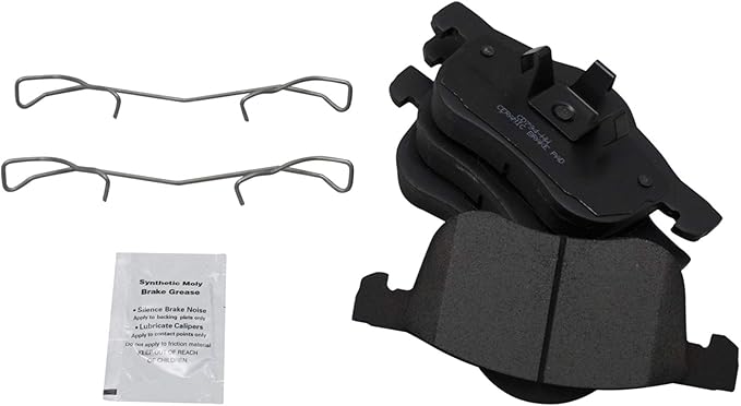 TRQ Front Brake Pads Ceramic Compatible with 2001-2009 Volvo S60 1999-2006 S80 2001-2007 V70 2003-2007 XC70