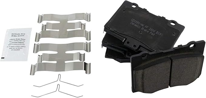 TRQ Front Ceramic Brake Pad Set Compatible with 2005-2012 Acura RL