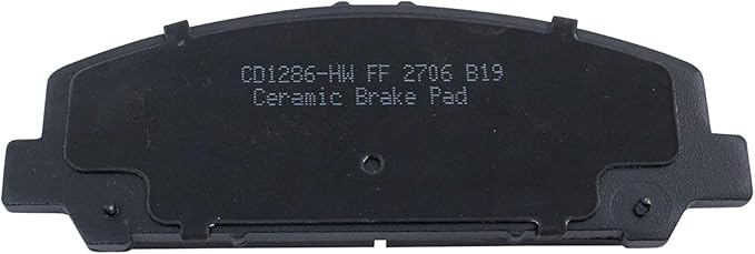 TRQ Front Brake Pads Ceramic Hardware Compatible with 2006-2010 Infiniti QX56 2006-2011 Nissan Armada 2007-2010 Titan