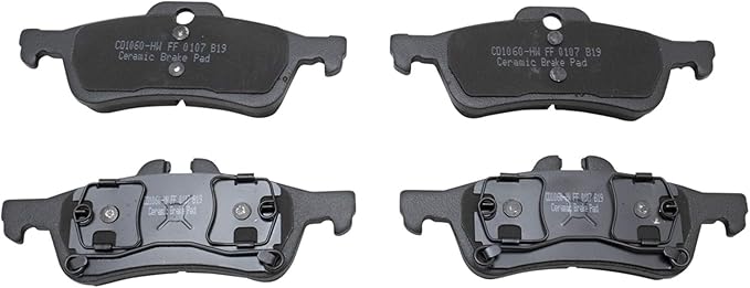 TRQ Rear Brake Pads Ceramic Compatible with 2002-2008 Mini Cooper