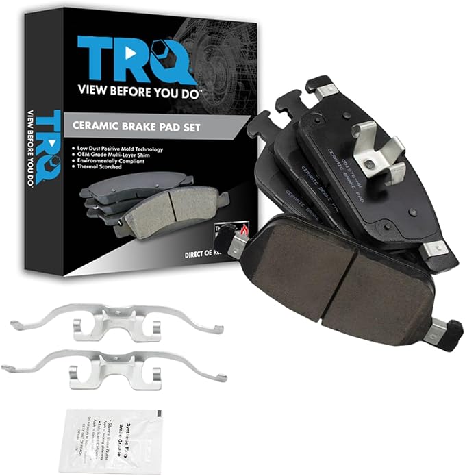 TRQ Front Brake Pads Ceramic Compatible with 2017-2019 Ford Escape 2018-2019 Lincoln MKC