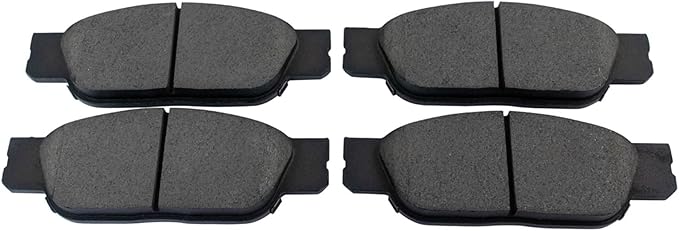 TRQ Front Brake Pads Ceramic Hardware Compatible with 2002-2005 Ford Thunderbird 2000-2002 Jaguar S-Type 2000-2006 Lincoln LS