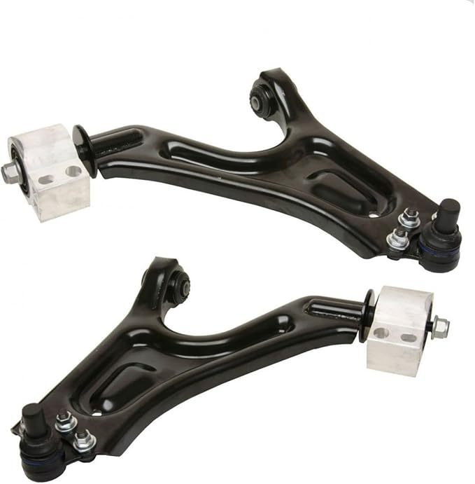 TRQ Front Left and Right Lower Control Arm with Ball Joint Set 2 Piece Compatible with 2002-2010 Saab 9-5