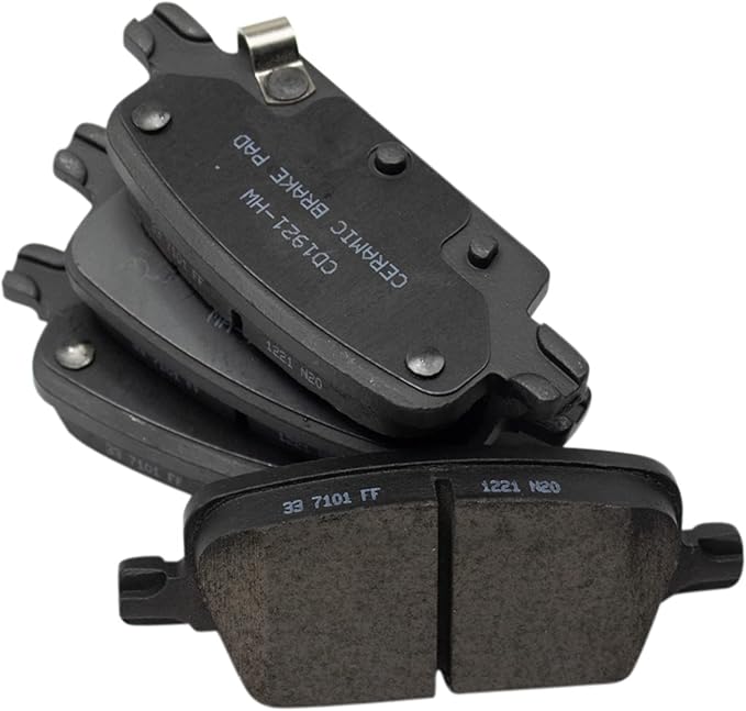 TRQ Rear Brake Pads Ceramic Compatible with 2016-2020 Chevrolet Malibu