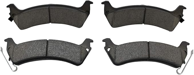 TRQ Rear Brake Pads Ceramic Compatible with 1995-1998 Jeep Grand Cherokee