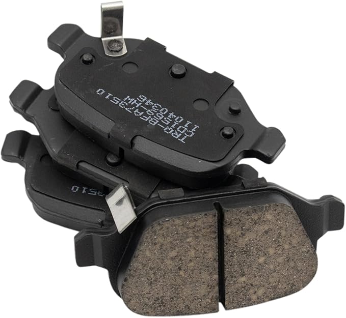 TRQ Rear Brake Pads Ceramic Compatible with 2012-2019 Fiat 500