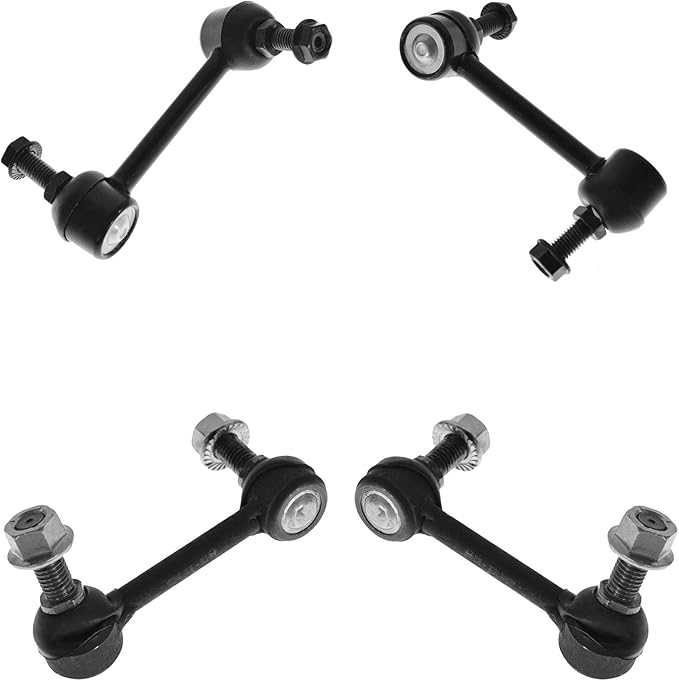 TRQ Sway Bar Link Kit Set of 4 Front Rear Left Right for Chevy GMC Buick Saab