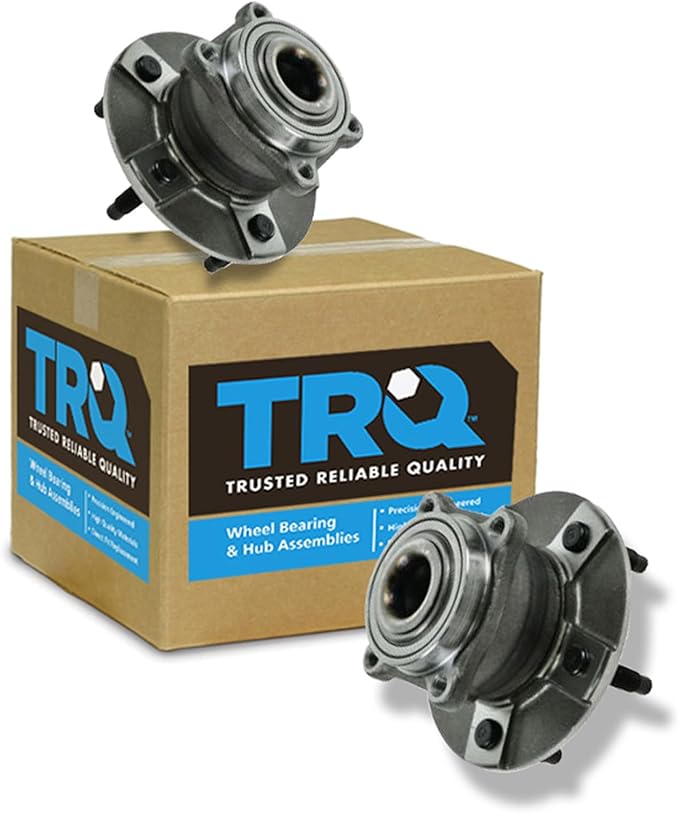 TRQ 2 Piece Rear Wheel Bearing & Hub Assembly Set Compatible with 2005 Chevrolet Equinox 2006 Pontiac Torrent 2002-2007 Saturn Vue