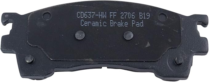 TRQ Front Brake Pads Ceramic Hardware Compatible with 1993-1997 Ford Probe 1994-2002 Mazda 626 1994-1997 MX-6 1999-2000 Protege