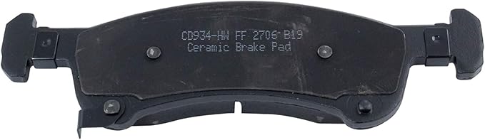 TRQ Front Brake Pads Ceramic Hardware Wear Sensor Compatible with 2003-2006 Ford Expedition 2003-2006 Lincoln Navigator
