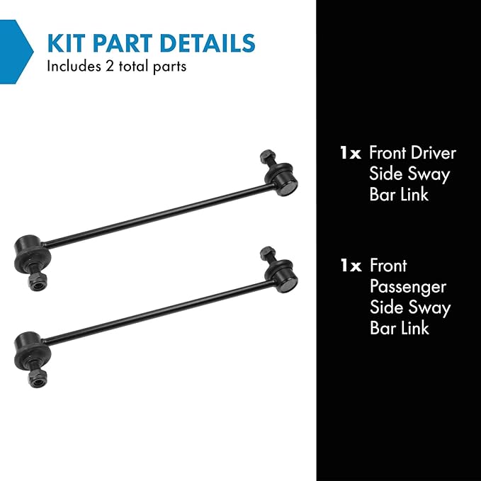 TRQ Front Sway Bar Stabilizer Link Set Compatible with 2005-2017 Honda Odyssey