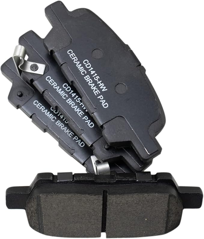 TRQ Rear Ceramic Disc Brake Pad Set for Nissan Infiniti Suzuki New