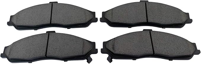 TRQ Front Brake Pads Ceramic Hardware Wear Sensor Compatible with 2004-2009 Cadillac XLR 1997-2013 Chevrolet Corvette