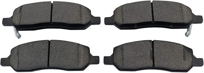 TRQ Rear Brake Pads Ceramic Hardware Wear Sensor Compatible with 2006-2011 Buick Lucerne 2006-2011 Cadillac DTS