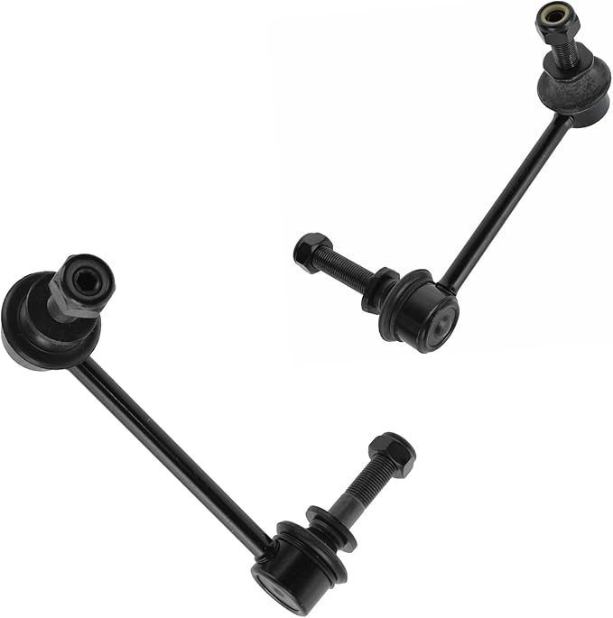TRQ Front Driver and Passenger Side Sway Bar Link Set 2 Piece Compatible with 16-23 Toyota Tacoma 05-14 Tacoma 4 Wheel Drive 05-14 Tacoma Pre Runner Rear Wheel Drive 2015 Tacoma with 6 Lug Wheels