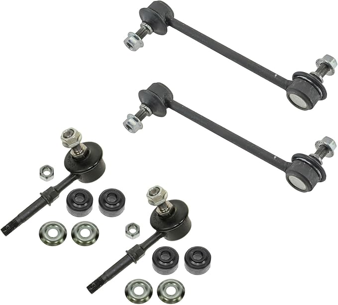 TRQ Front & Rear Sway Bar Stabilizer Link Set Compatible with 1999-2005 Hyundai Sonata 2001 XG300 2002-2005 XG350 2004-2006 Kia Amanti 2001-2006 Optima