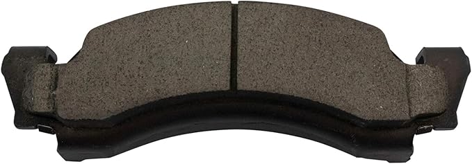 TRQ Front Ceramic Brake Pad Set Compatible with 1987-1993 Ford Bronco 1987-1993 E-150 Econoline 1987-1993 E-150 Econoline Club Wagon 1986-1993 F-150
