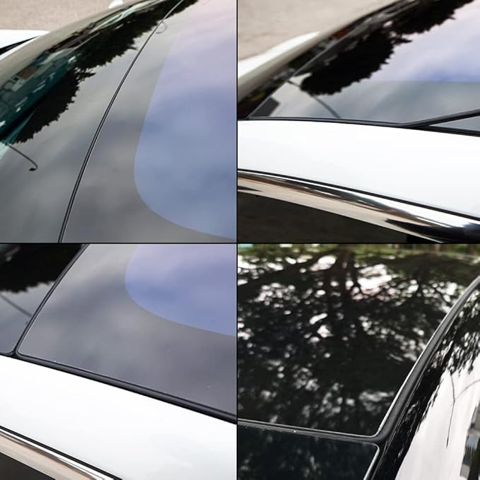 Windshield & Roof Wind Guard Noise Lowering Reduction Kit Quiet Seal Strip Compatible with Tesla Model Y