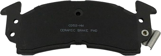 TRQ Front Ceramic Brake Pad Set Compatible with 85-02 Chevrolet Astro; 85-02 GMC Safari; 91-96 Buick Roadmaster; 91-96 Chevrolet Caprice; 94-96 Impala