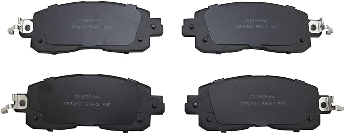 TRQ Front Brake Pads Ceramic Compatible with 2013-2023 Nissan Altima 2014-2017 LEAF