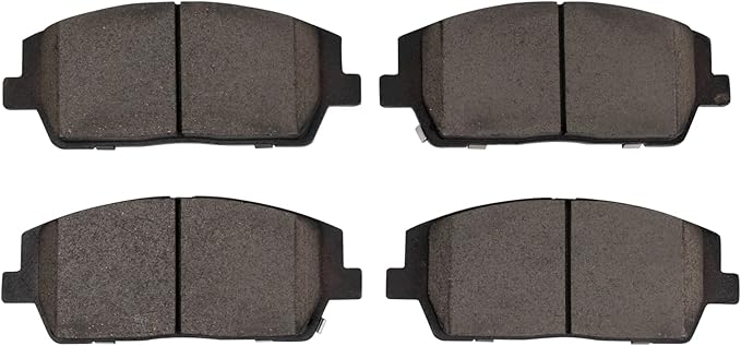 TRQ Front Ceramic Brake Pad Set Compatible with 2020-2024 Hyundai Palisade 2020-2024 Kia Telluride