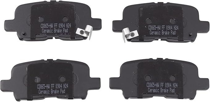 TRQ Rear Brake Pads Ceramic Compatible with 2001-2006 Acura MDX 2002-2004 Honda Odyssey 2003-2008 Pilot