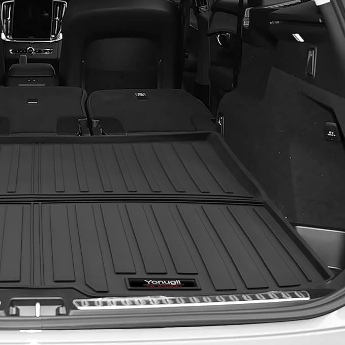 Custom for 2016-2026 Volvo XC90 Cargo Mats Trunk Liner Behind 2nd Row All Weather TPE Protection Mat Accessories (for 2016-2026 Volvo XC90)