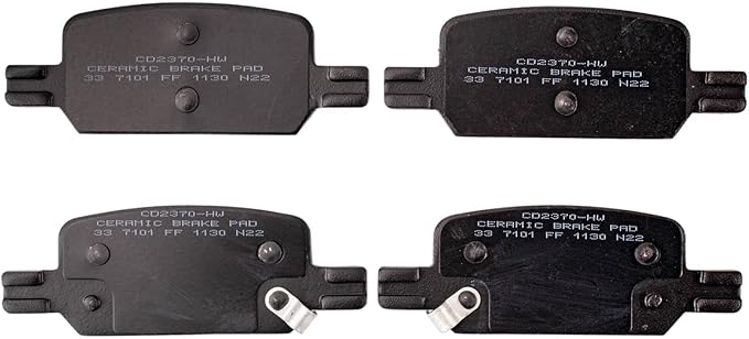 TRQ Rear Brake Pads Ceramic Compatible with 2021 Chevrolet Colorado 2021 GMC Canyon
