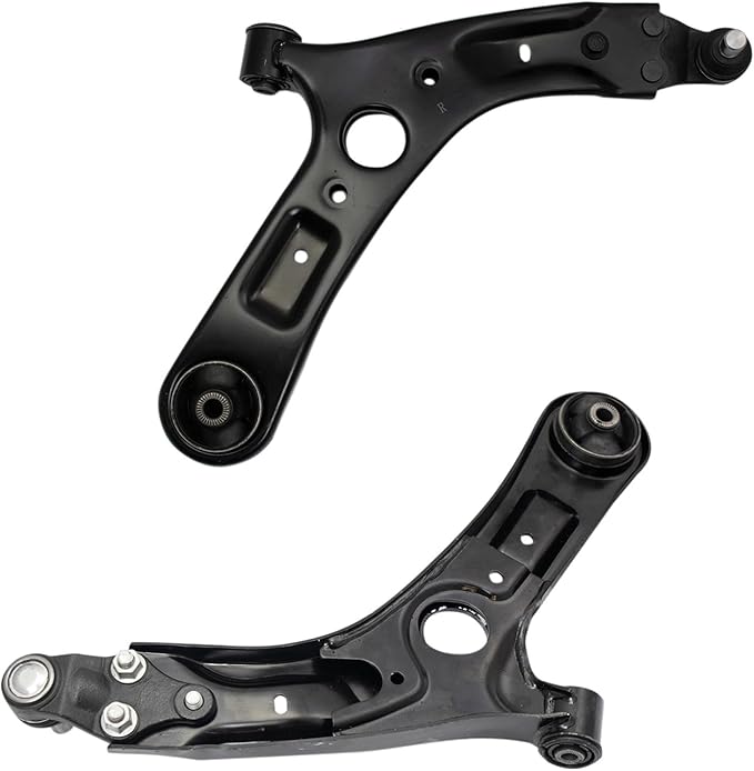 TRQ Front Lower Driver and Passenger Side Control Arm and Ball Joint Set 2 Piece Compatible with 2014-2019 Kia Soul 2015-2019 Soul EV