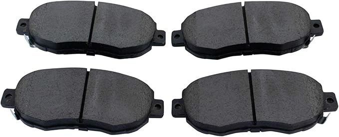TRQ Front Brake Pads Ceramic Hardware Wear Sensor Compatible with 1993-2005 Lexus GS300 1998-2000 GS400 2001-2005 GS430 2001-2005 IS300 2002-2010 SC430 1993-1998 Toyota Supra