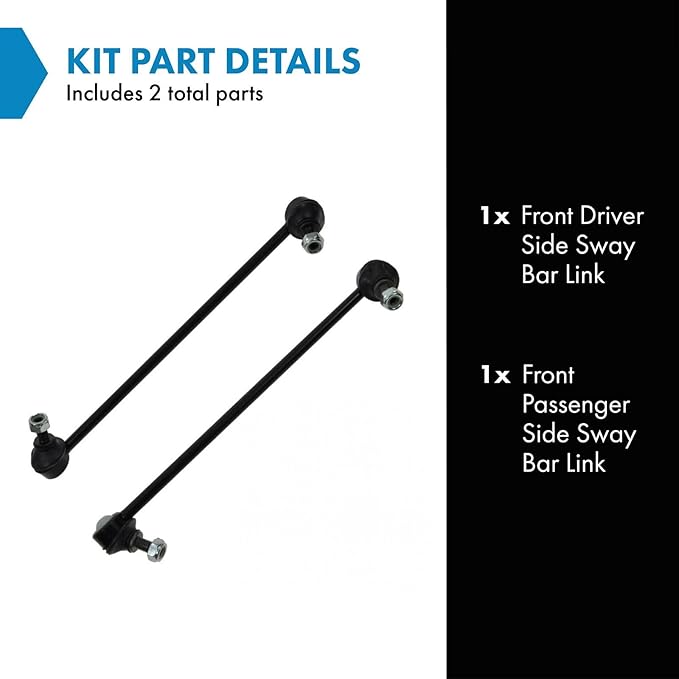 TRQ Front Sway Bar Stabilizer Link Set Compatible with 2001-2005 BMW 325xi 330xi