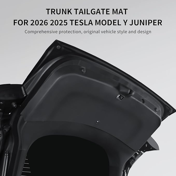 Tailgate Protective Mat for Tesla Model Y Juniper 2025-2026, Trunk Cargo Liner, Rear Door Back Protection