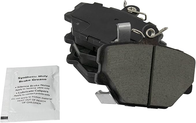 TRQ Front Brake Pads Ceramic Compatible with 2008-2016 Smart Fortwo