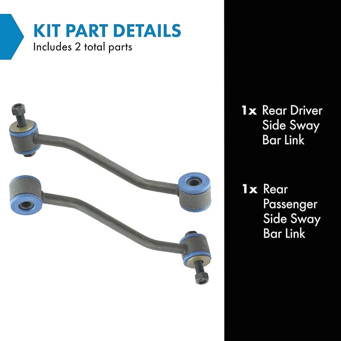 TRQ Rear Sway Bar Stabilizer Link Set Compatible with 1995-2001 Ford Explorer 2001-2003 Explorer Sport 1997-2001 Mercury Mountaineer