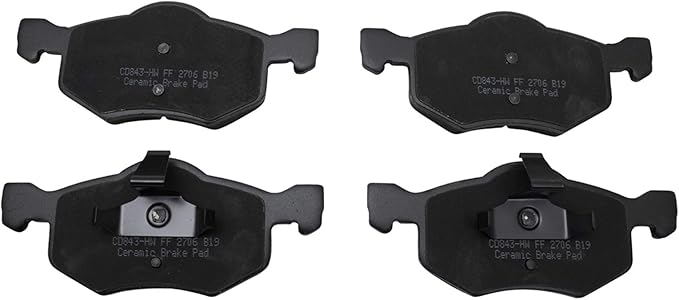TRQ Front Brake Pads Ceramic Compatible with 2001-2007 Ford Escape 2001-2006 Mazda Tribute 2005-2007 Mercury Mariner