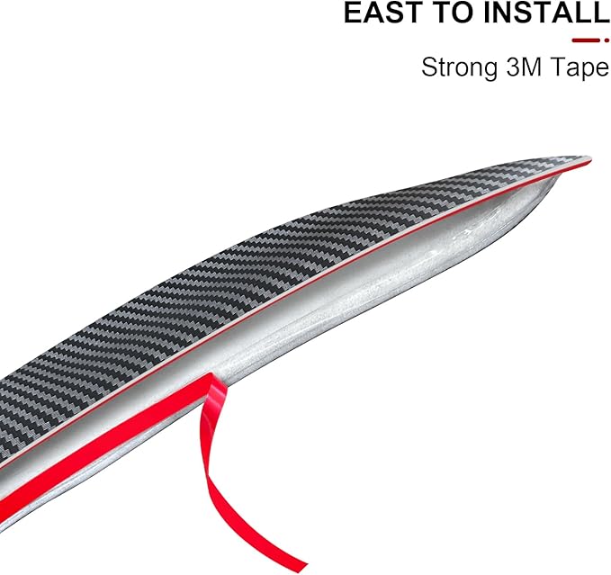 Spoiler Fit for Tesla Model Y Juniper 2025 2026, Rear Spoiler Wing ABS OEM Rear Trunk Lip Sporty Appearance Model Y Accessories, Matte Carbon Fiber