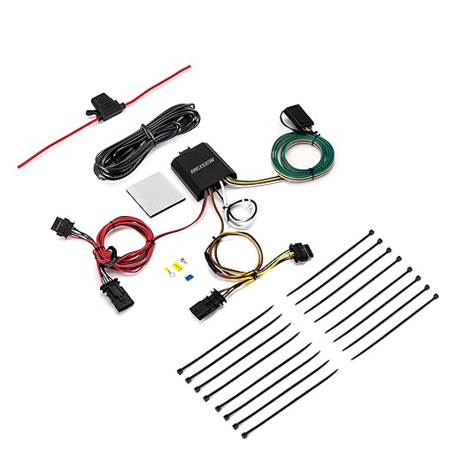 WeiSen 4-Pin Trailer Wiring Harness with Plug & Play Connector Compatible with Tesla Model Y 2021-2023