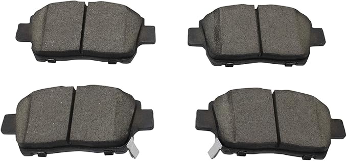TRQ Front Brake Pads Ceramic Hardware Compatible with 2012-2015 Scion iQ 2004-2006 xA xB 2000 Toyota Celica 2001-2005 Echo 2000-2005 MR2 Spyder 2001-2009 Prius