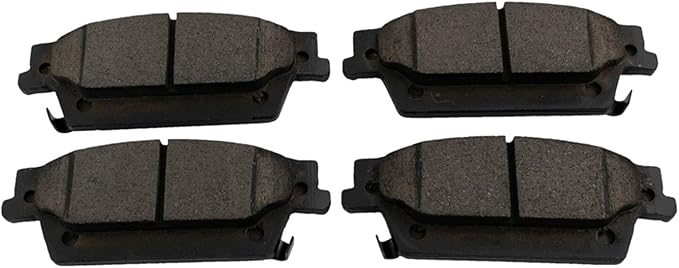 TRQ Rear Brake Pads Ceramic Hardware Wear Sensor Compatible with 2006-2007 Cadillac CTS 2004-2009 SRX 2005-2011 STS