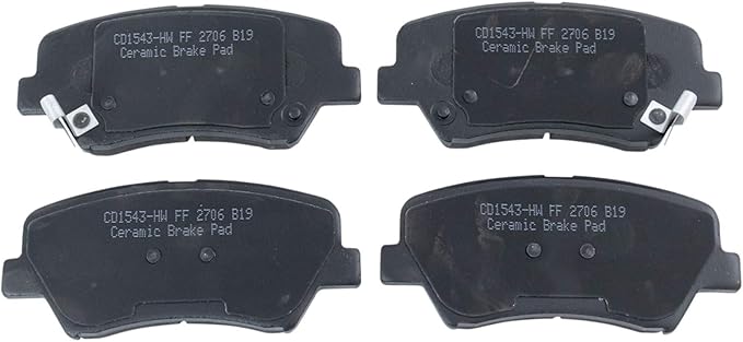 TRQ Front Brake Pads Ceramic Compatible with 2011-2016 Hyundai Elantra 2013-2014 Elantra Coupe 2013-2016 Elantra GT 2012-2016 Veloster 2014-2016 Kia Forte Forte Koup Forte5