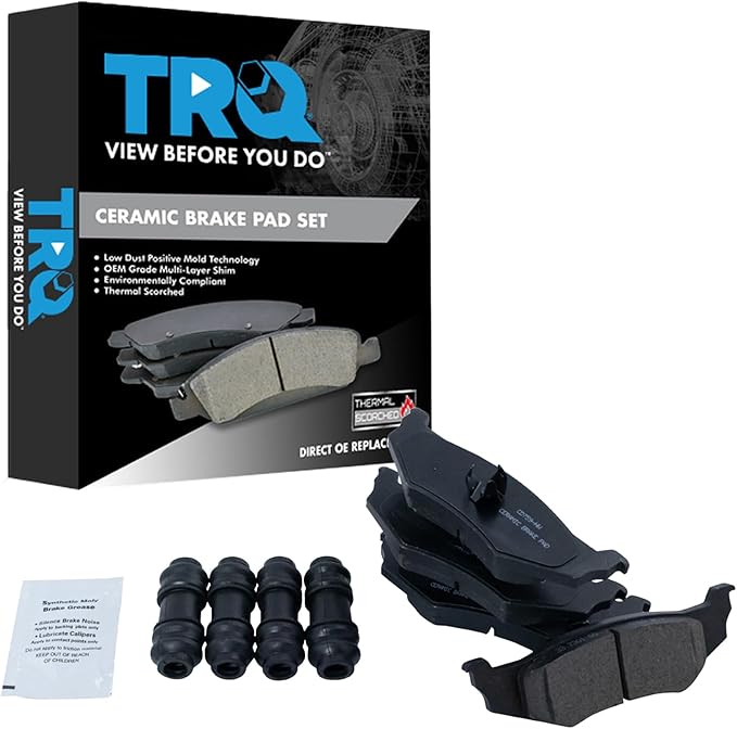 TRQ Rear Ceramic Brake Pad Kit for 300M Cirrus S PT Cruiser Neon Breeze