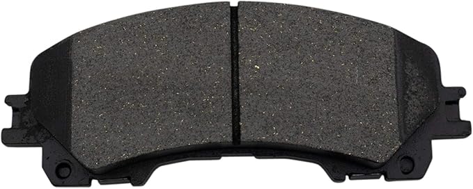 TRQ Front Brake Pads Ceramic Hardware Wear Sensor Compatible with 2014-2024 Infiniti Q50 2017-2022 Q60 2016-2022 QX50 2022-2024 QX55 2014-2019 Nissan Rogue