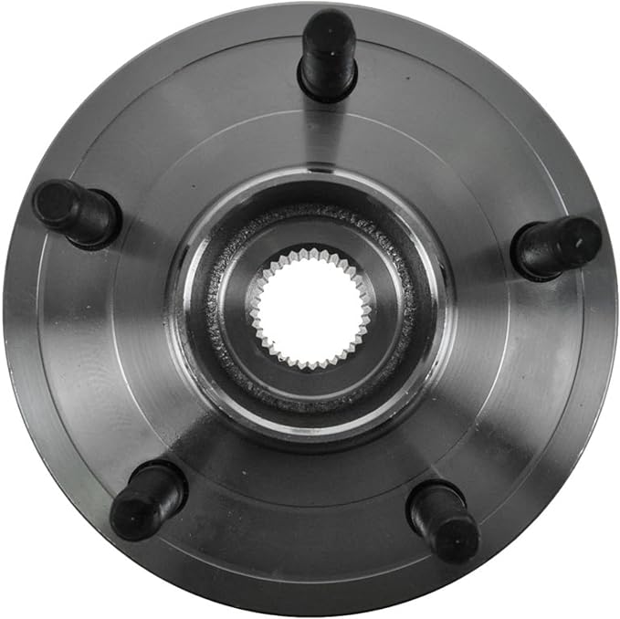 TRQ Front Left and Right Wheel Bearing and Hub Assembly Set 2 Piece Compatible with 2005-2010 Dodge Dakota with 2 Wheel ABS Brakes 2006-2008 Mitsubishi Raider with 2 Wheel ABS Brakes 2009 Raider