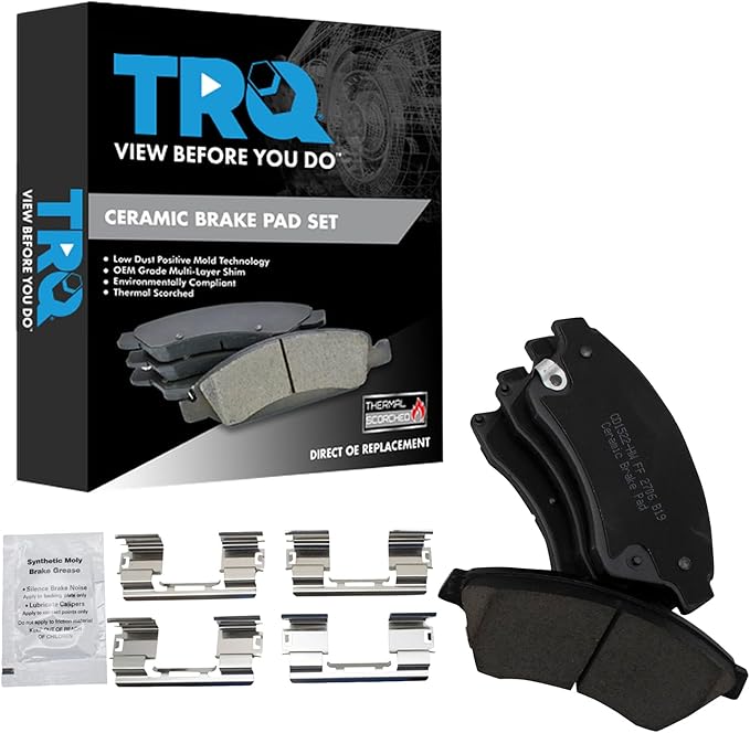 TRQ Front Brake Pads Ceramic Compatible with 2011-2015 Chevrolet Cruze 2016 Cruze Limited 2012-2017 Sonic