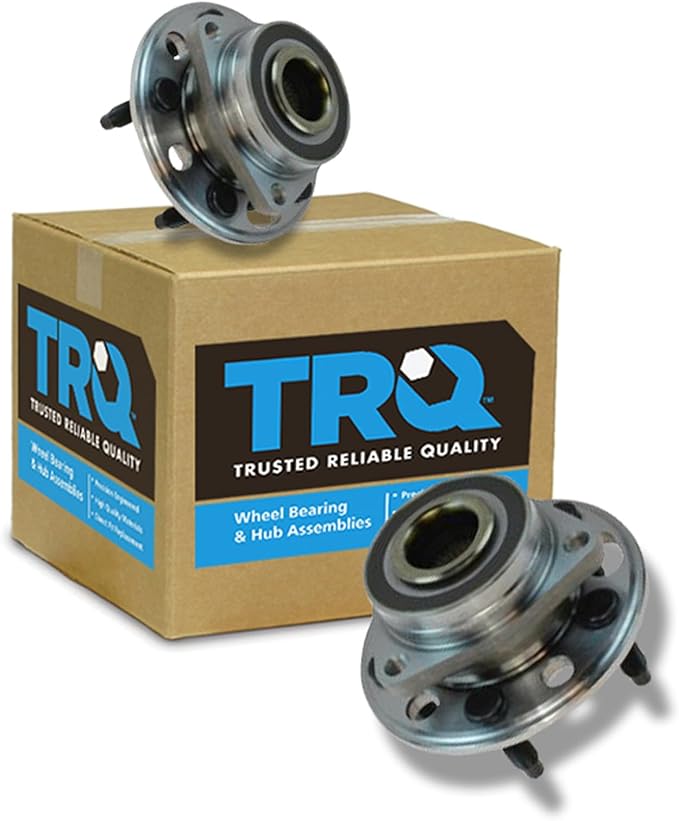 TRQ Left and Right Wheel Bearing and Hub Assembly Set 2 Piece Compatible with 10-17 Chevrolet Equinox 14-17 Impala 13-16 Cadillac XTS 15-16 CTS All Wheel Drive 10-17 GMC Terrain 10-16 Buick Lacrosse